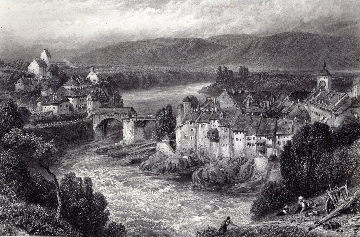 Laufenberg, graveret af E.P. Brandard af Myles Birket Foster