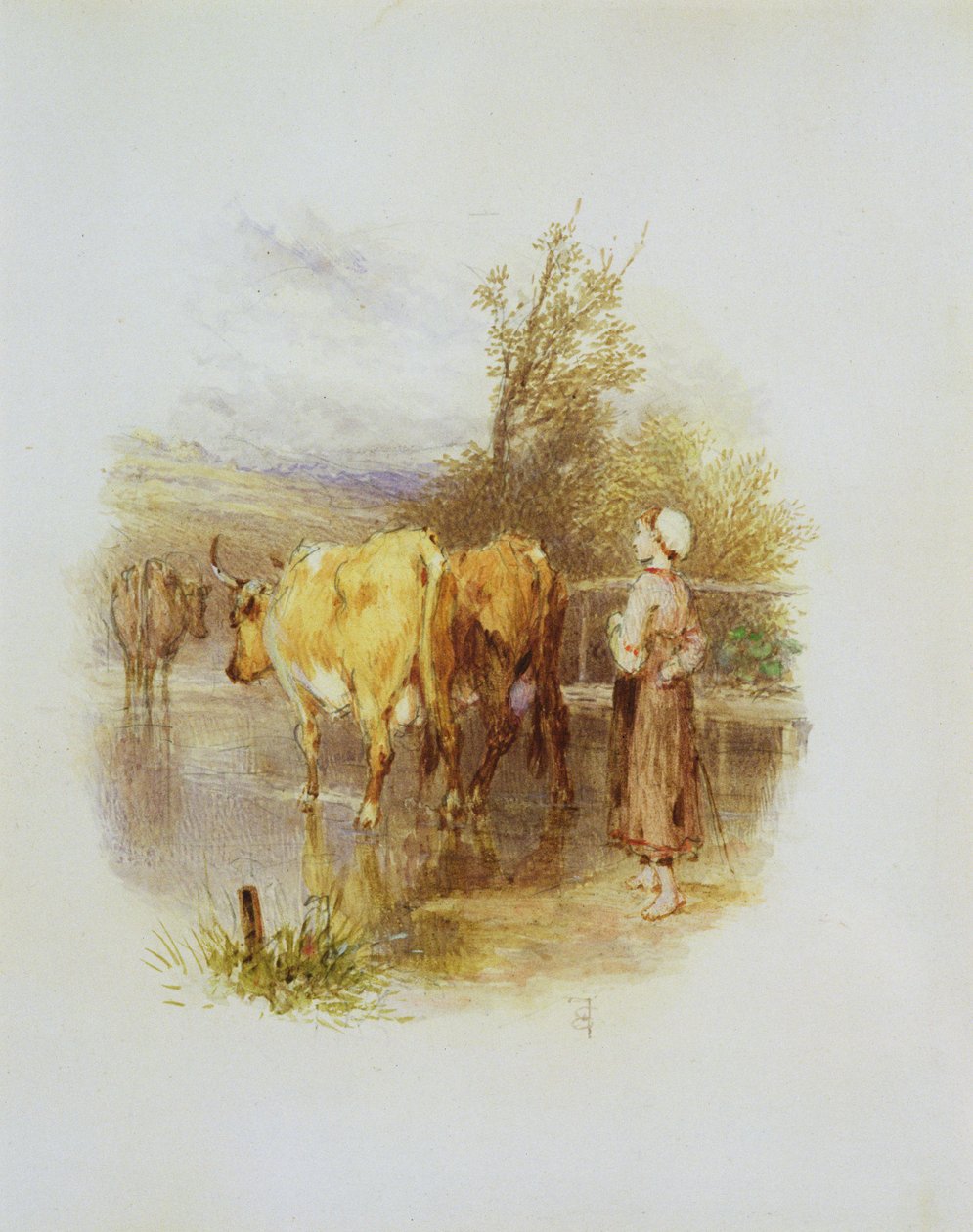Den unge kvæghyrde af Myles Birket Foster