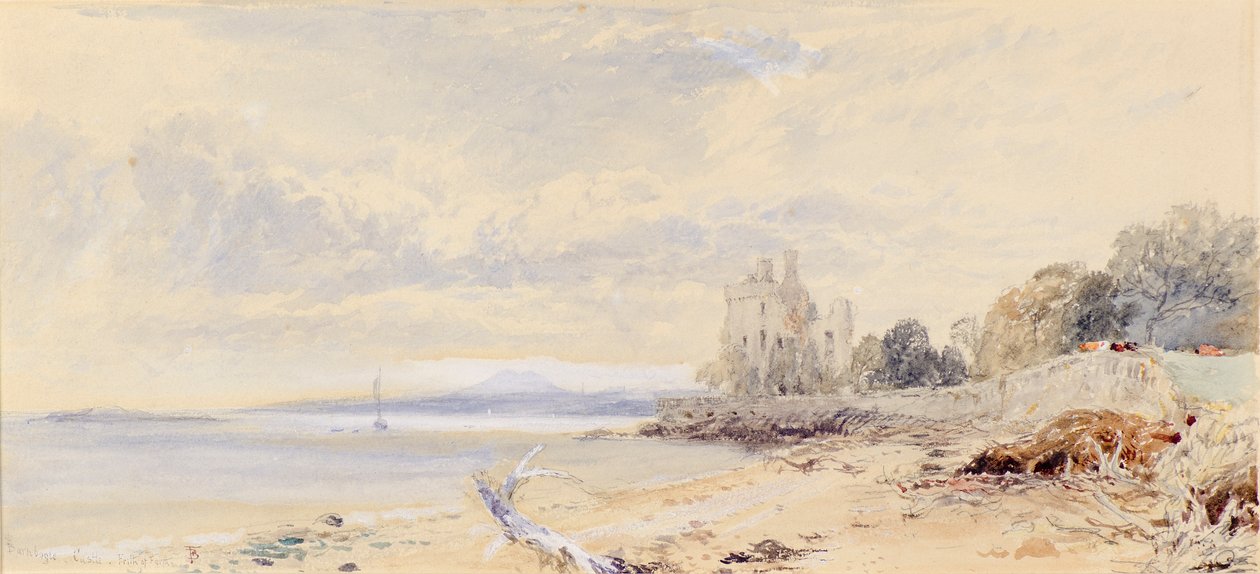 Barnbogle Castle, Firth of Forth af Myles Birket Foster