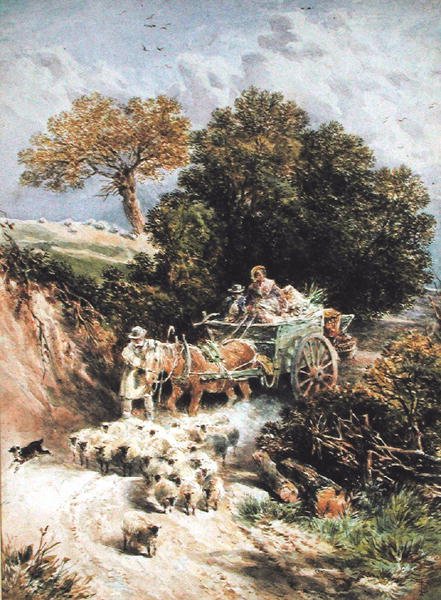 Går på marked af Myles Birket Foster