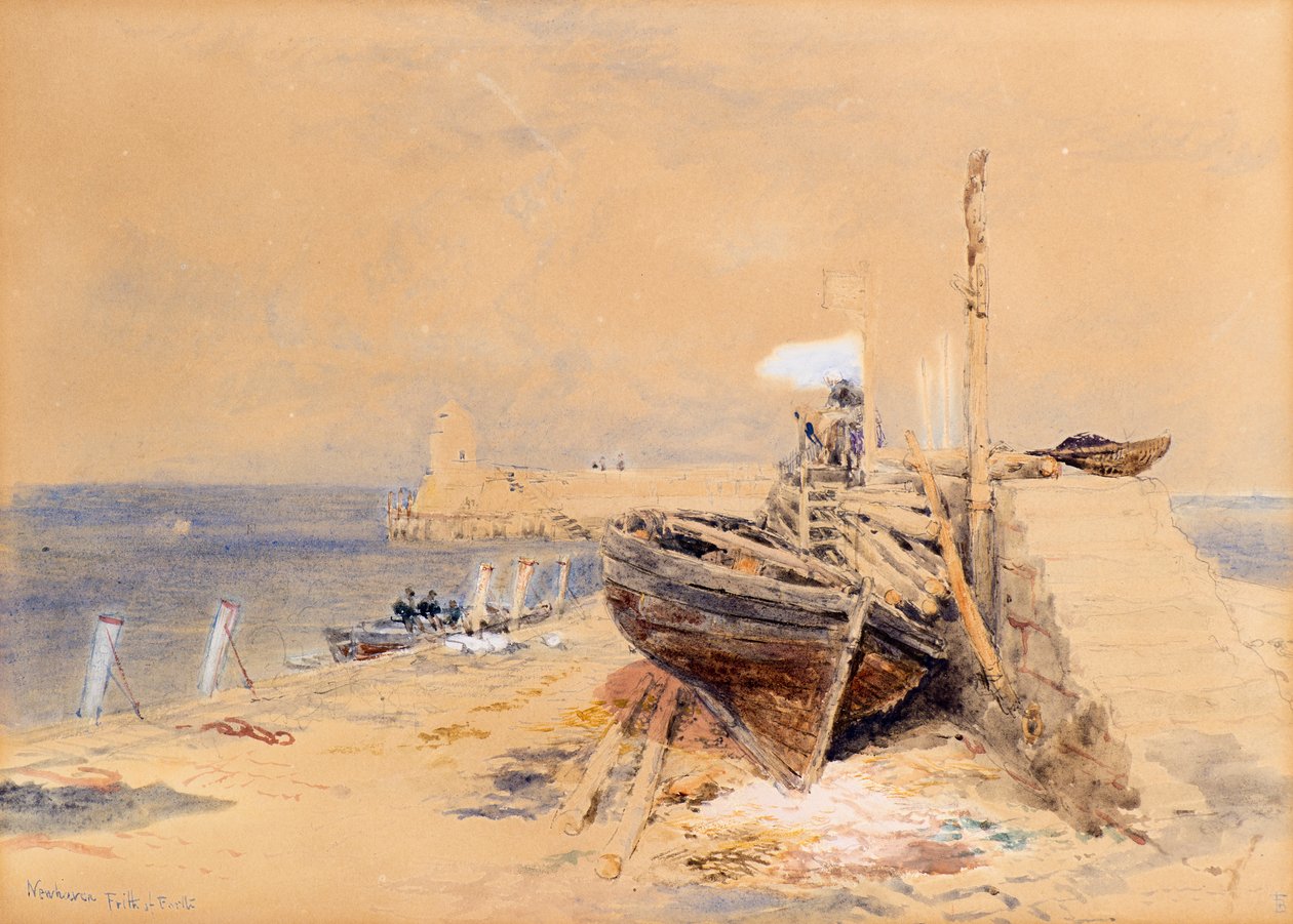 Newhaven, Firth of Forth af Myles Birket Foster
