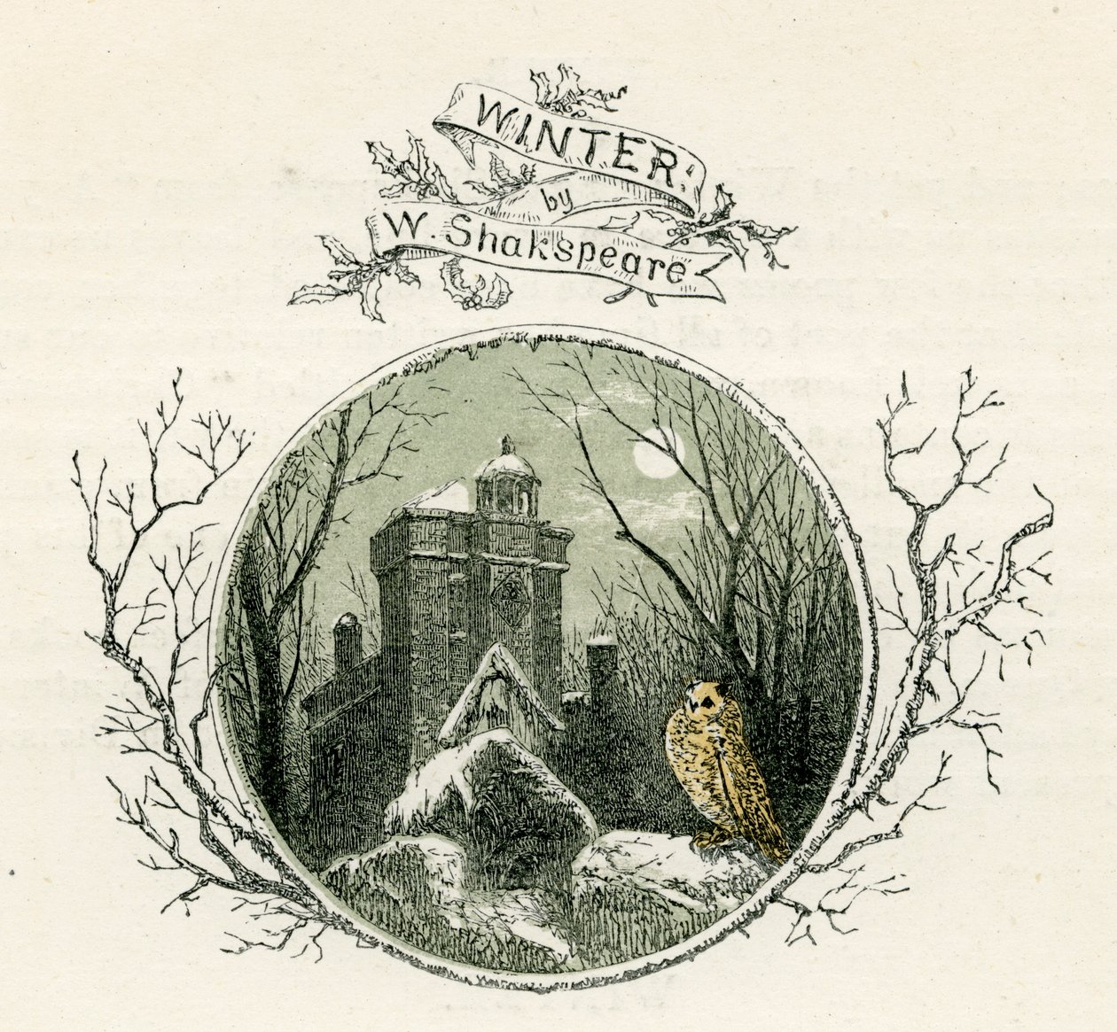 Winter af William Shakespeare af Myles Birket Foster
