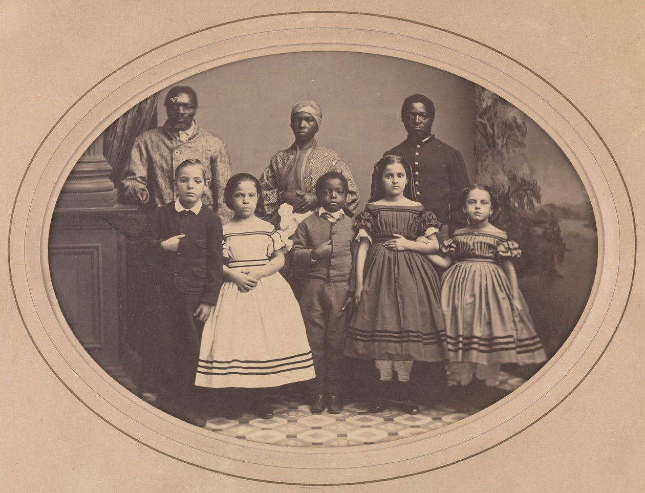Emanciperede slaver bragt fra Louisiana af oberst George H. Banks, december 1863. af Myron H. Kimball