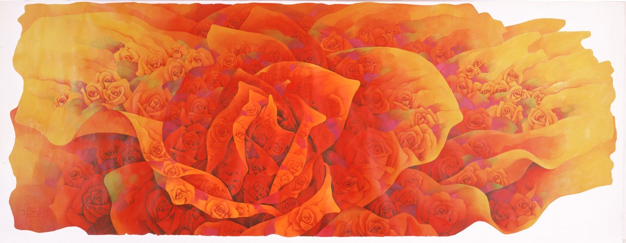 En stor rose, c.2002-03 af Myung Bo Sim
