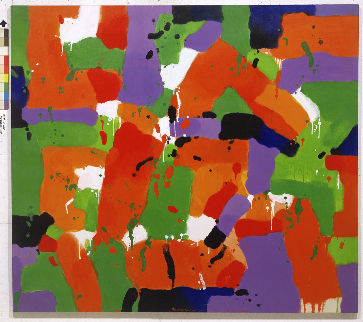 The Festival of Light, 1993 (akryl på lærred) af Myung Bo Sim
