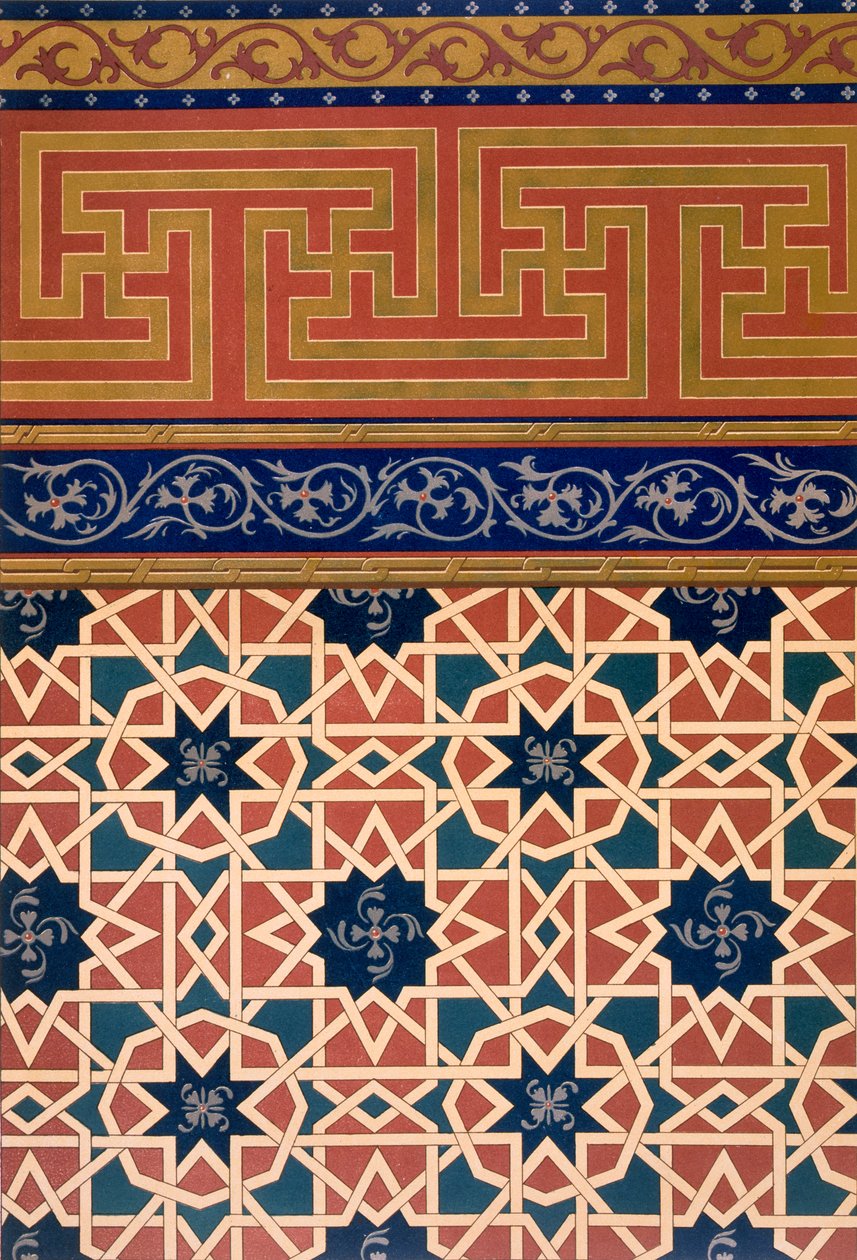 Pl 22 Arkitektonisk udsmykning, prob mosaikarbejde, inkl. kant, 1800-tallet (folio) af N. Simakoff