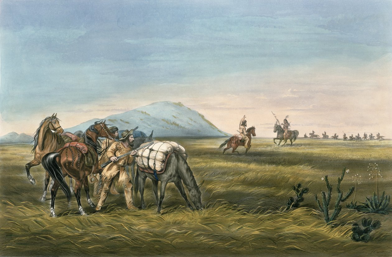 A Parley, forberedt på en nødsituation, 1866 af N. and Ives, J.M. Currier