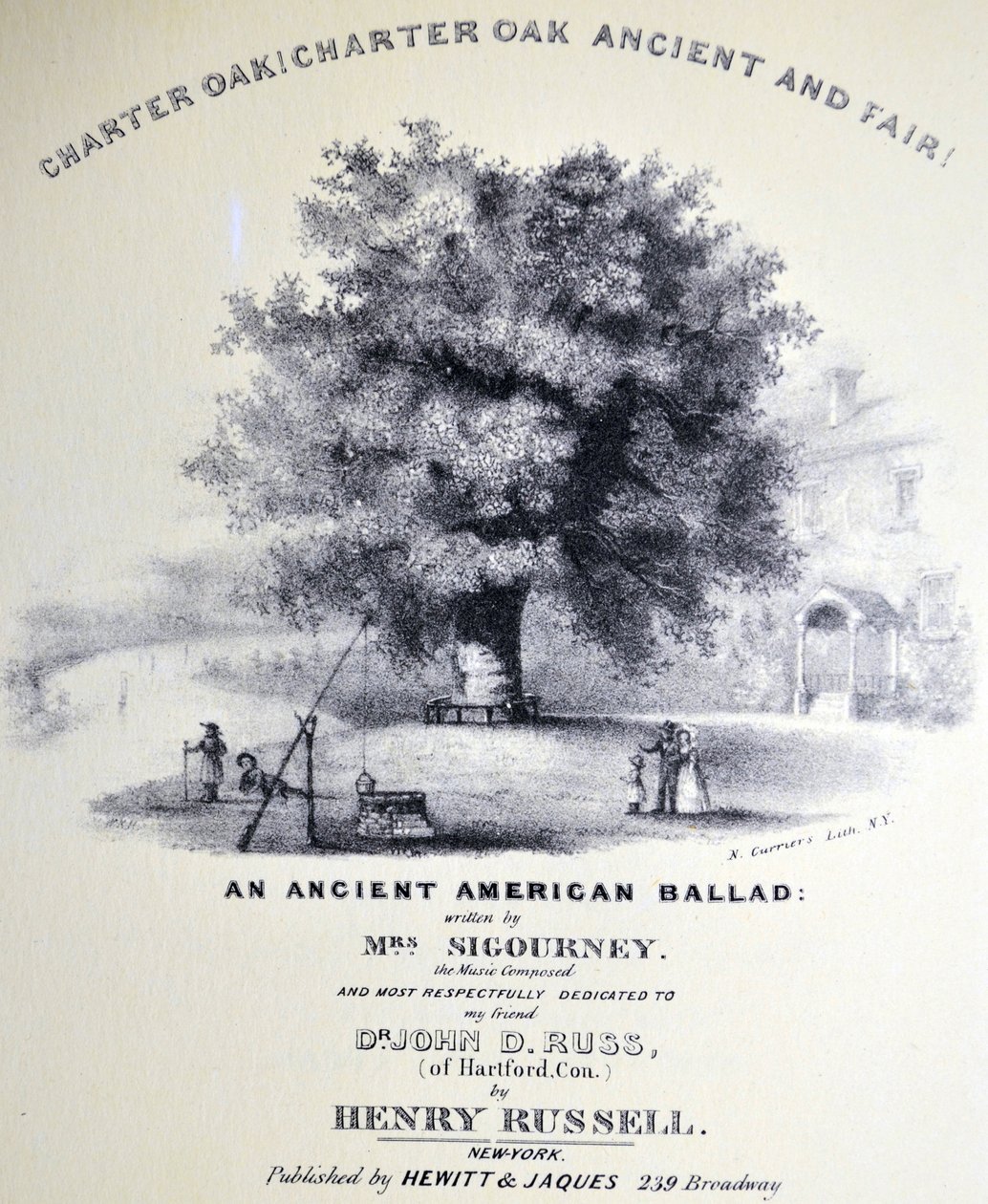 Currier & Ives Illustration 1800-tallet. Charter eg! Charter Eg Gamle og Fair af N. and Ives, J.M. Currier