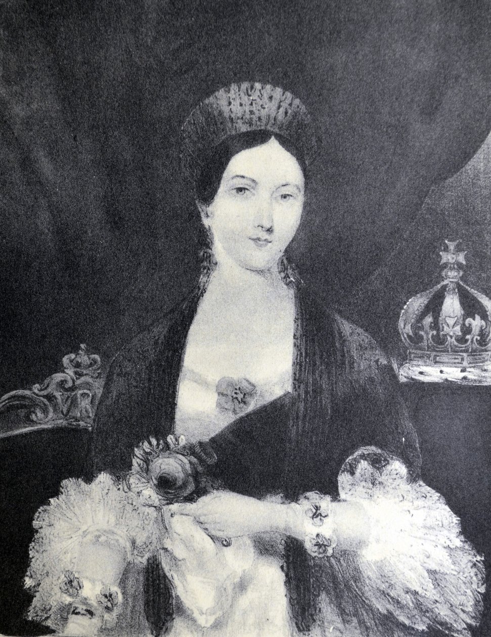 Currier & Ives Illustration 1800-tallet. Dronning Victoria af N. and Ives, J.M. Currier