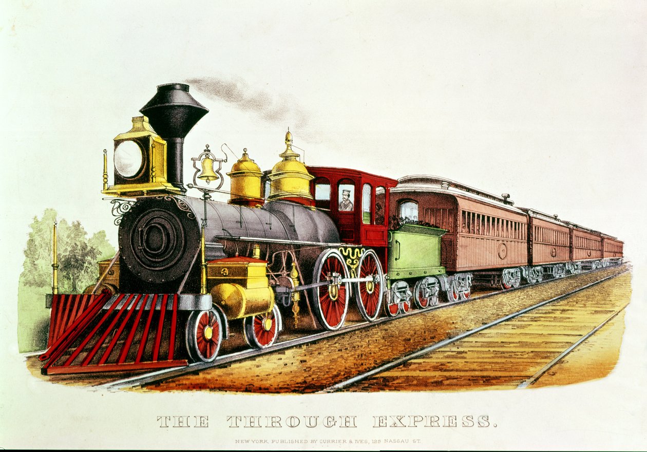 Gennem Expressen af N. and Ives, J.M. Currier