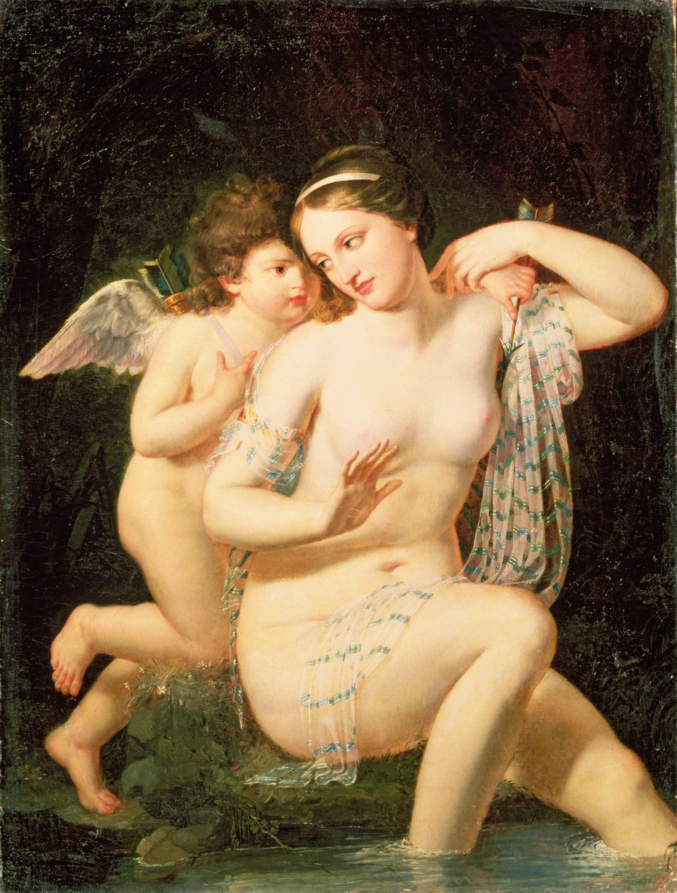 Venus og Amor af N. de Courtaille
