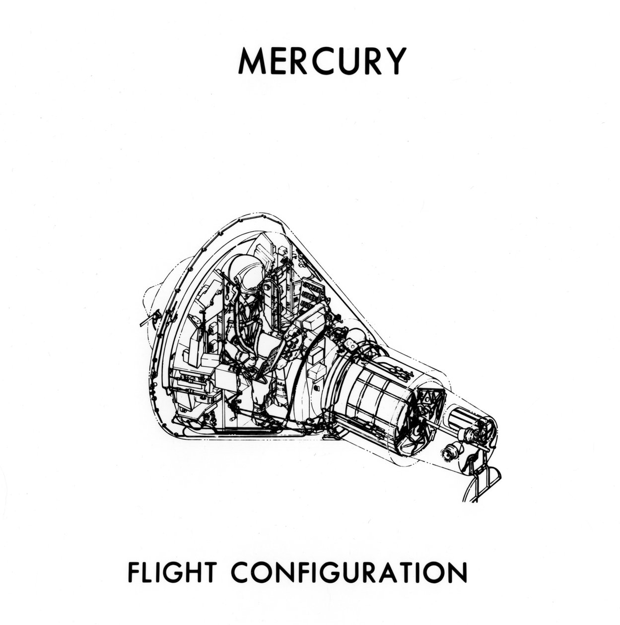 Et NASA Mercury-Atlas-modul, c1960