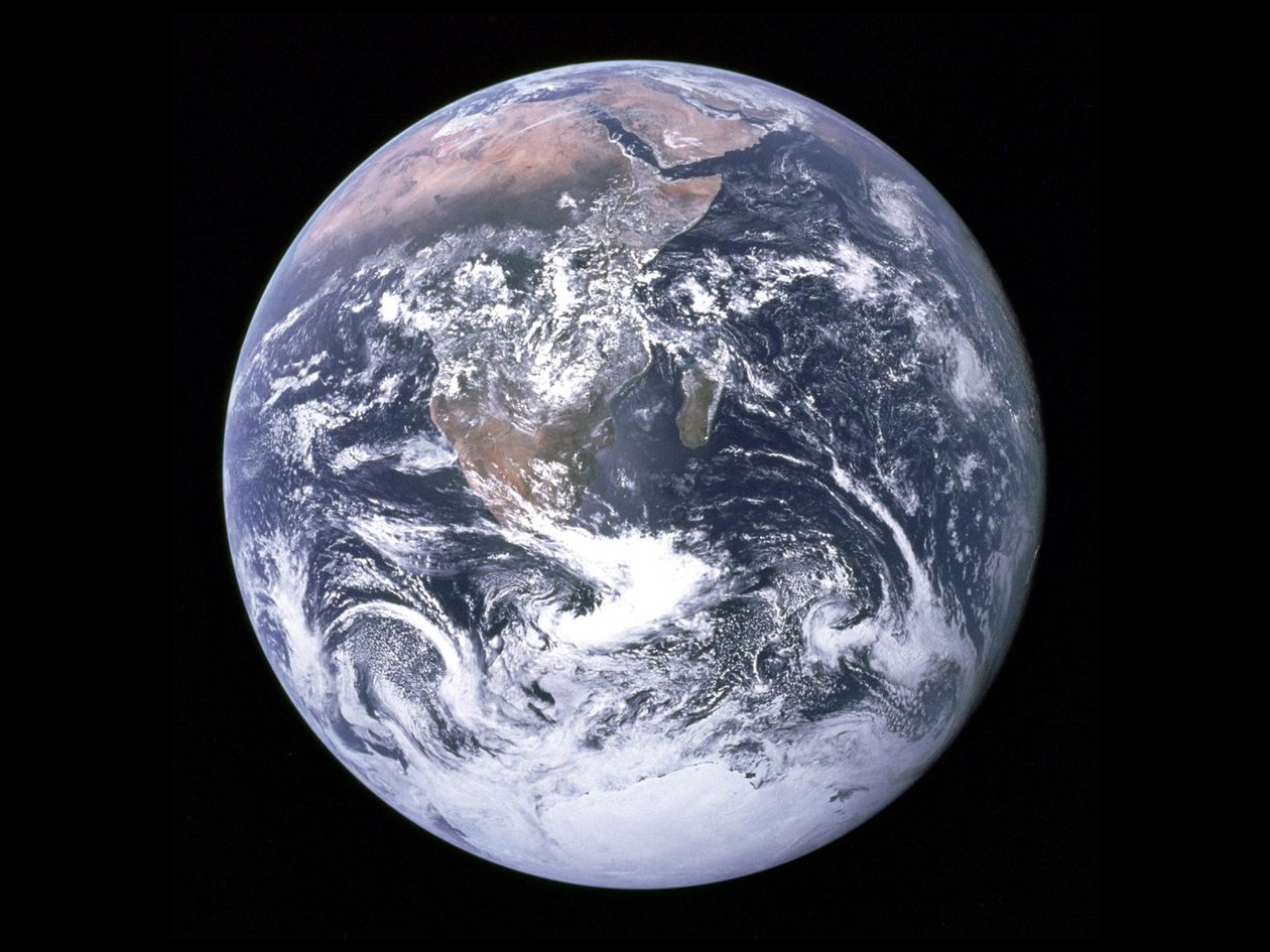 Den blå marmor - Jorden fra rummet, 7. december 1972. af NASA Images