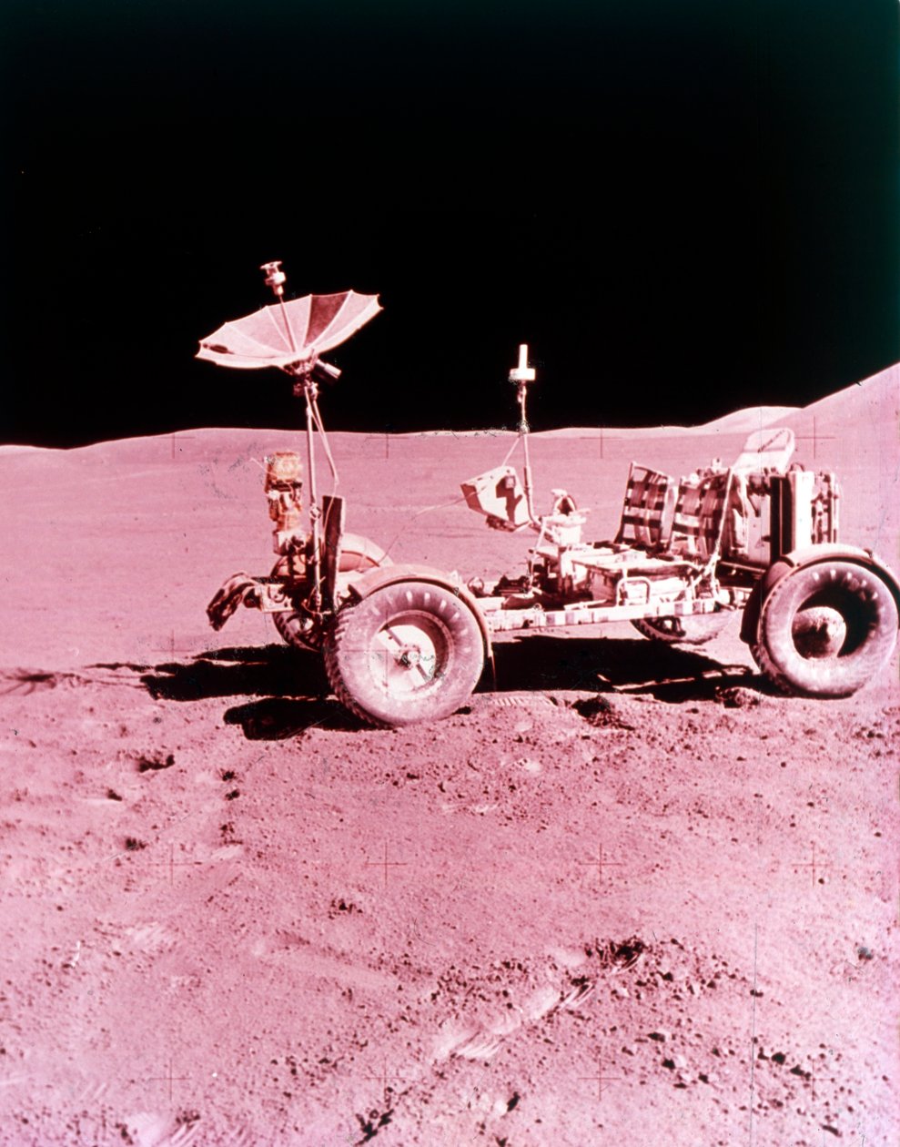 Det første Lunar Roving Vehicle, Apollo 15, juli 1971. af NASA Images