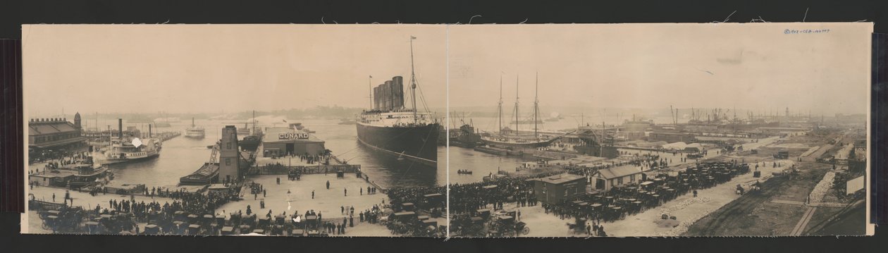 Lusitania ved slutningen af rekordrejsen af N.W. Penfield