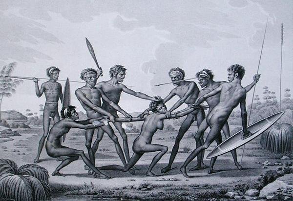 Port Jackson, New Holland: Aboriginal Pre-Marriage Ceremoni, fra 