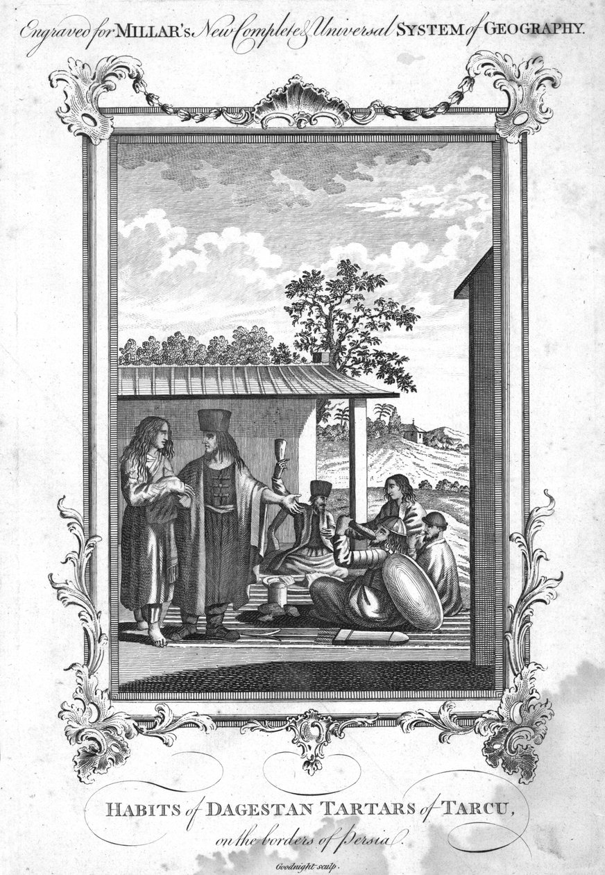Vaner for Dagestan-tartarerne fra Tarcu, på grænsen til Persien, 1780 af N. C. Goodnight