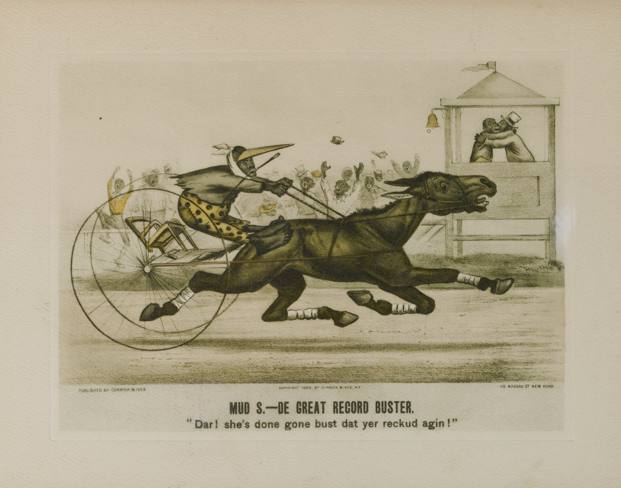 Mud S. - De Great Record Buster af N. & Ives J.M.(1824 95) (after) Currier