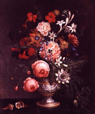 Stilleben (en af et par) af N. Javrillard