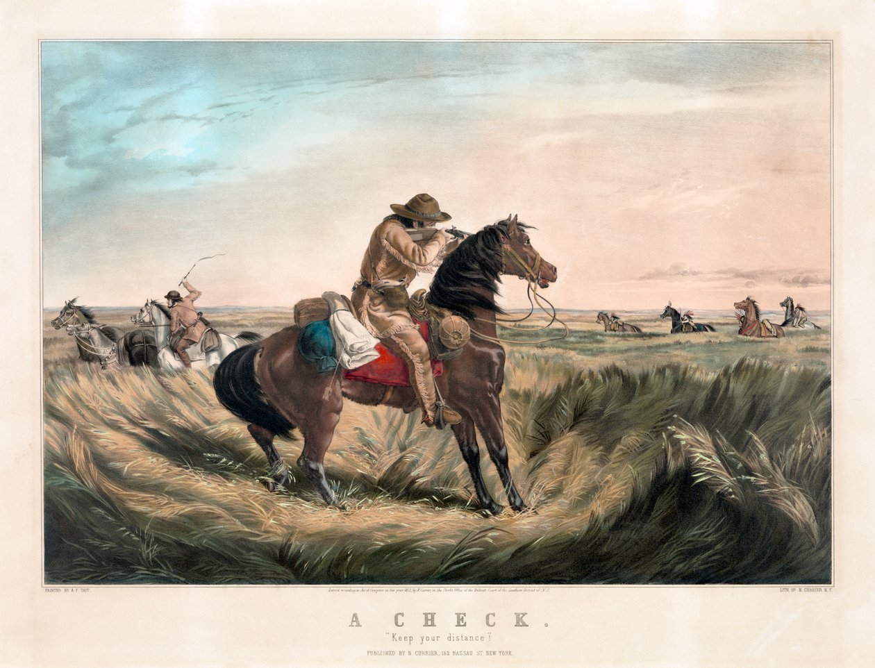 Old West Sharpshooter af Currier & Ives af Currier and Ives