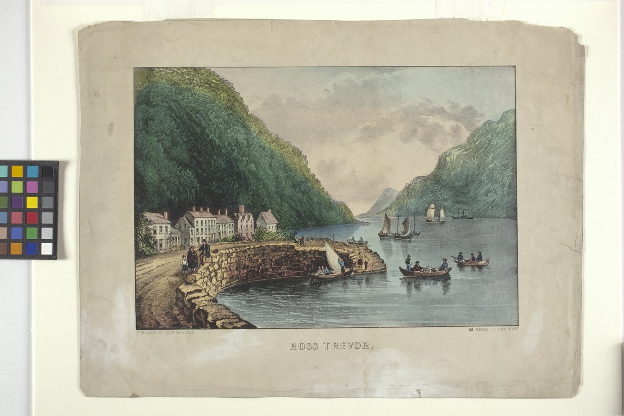 Ross Trevor (håndfarvet litografi) af N. and Ives J.M. (1824 95) Currier