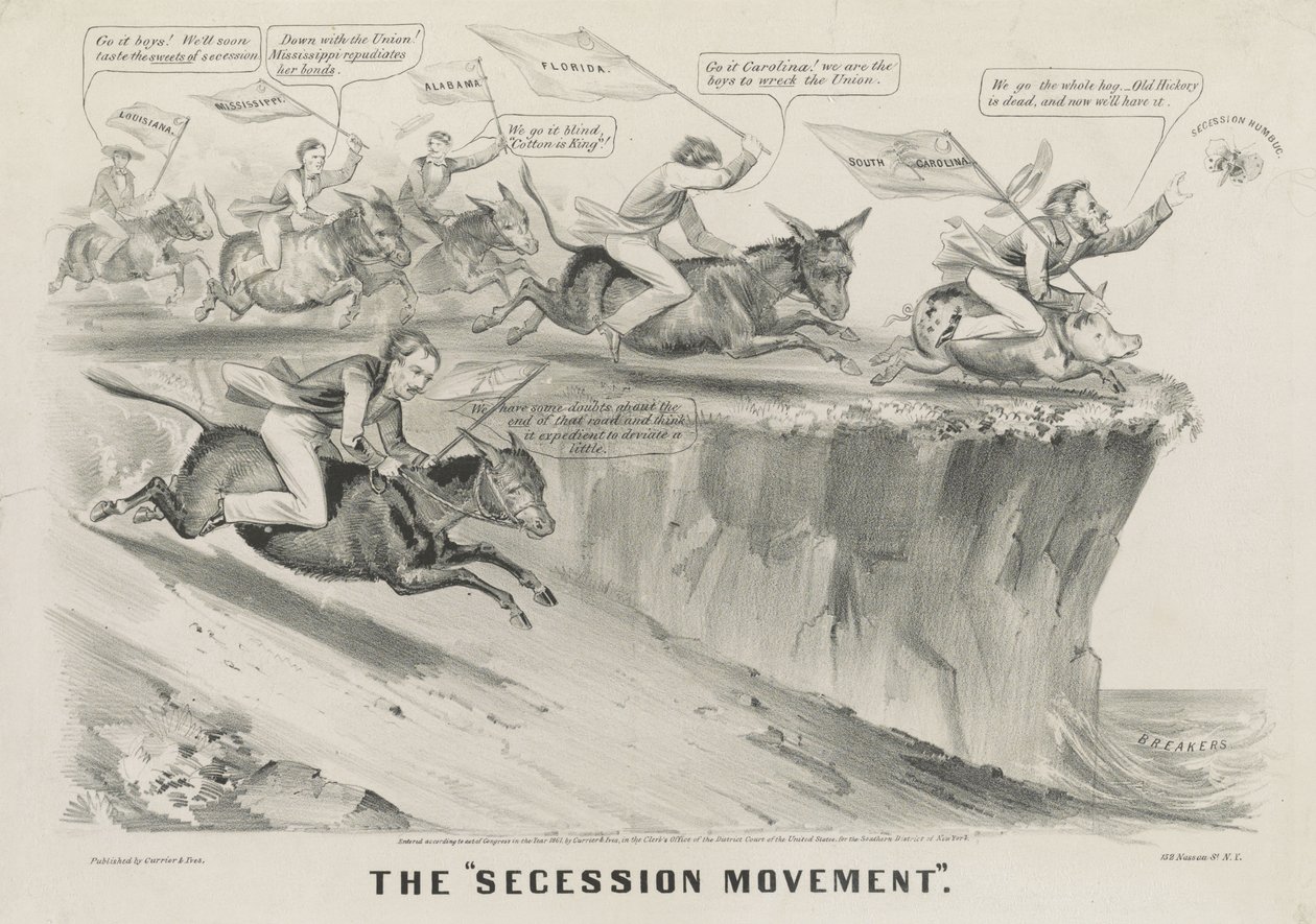 "løsrivelsesbevægelsen" af Currier and Ives