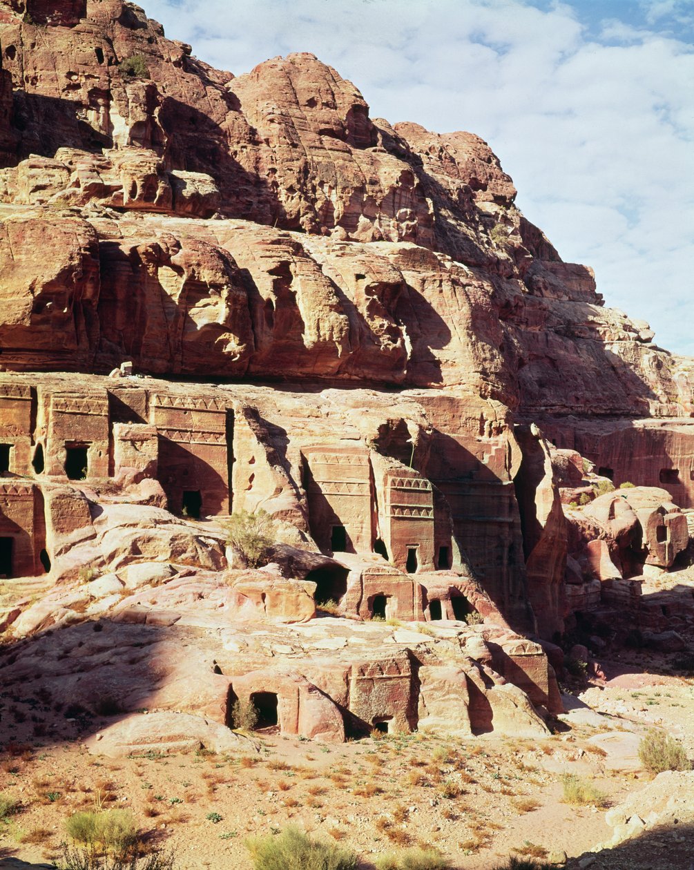 Udsigt over facadegaden af Nabatean