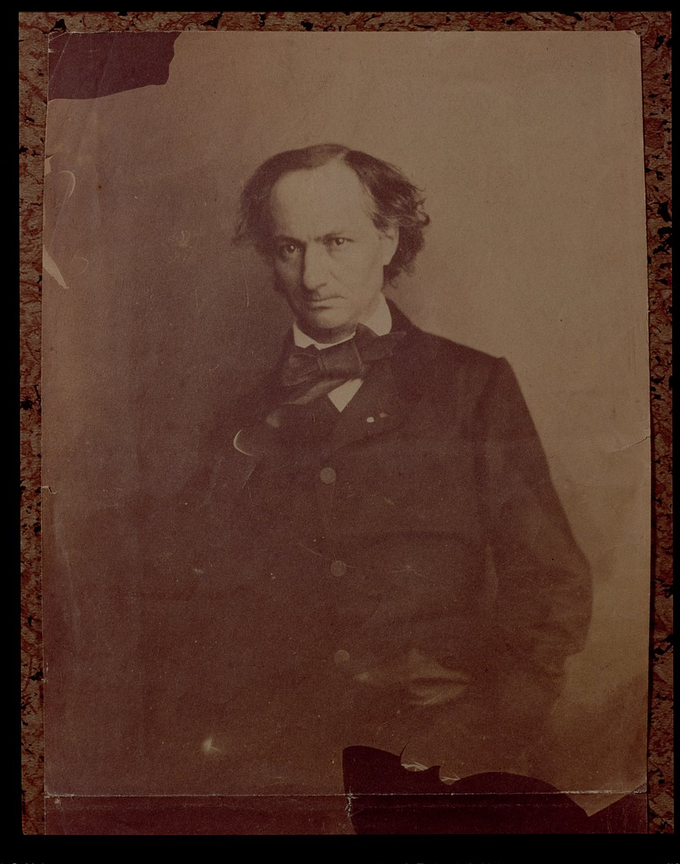 Charles Baudelaire (1820-1867), fransk digter, portrætfotografi af Nadar