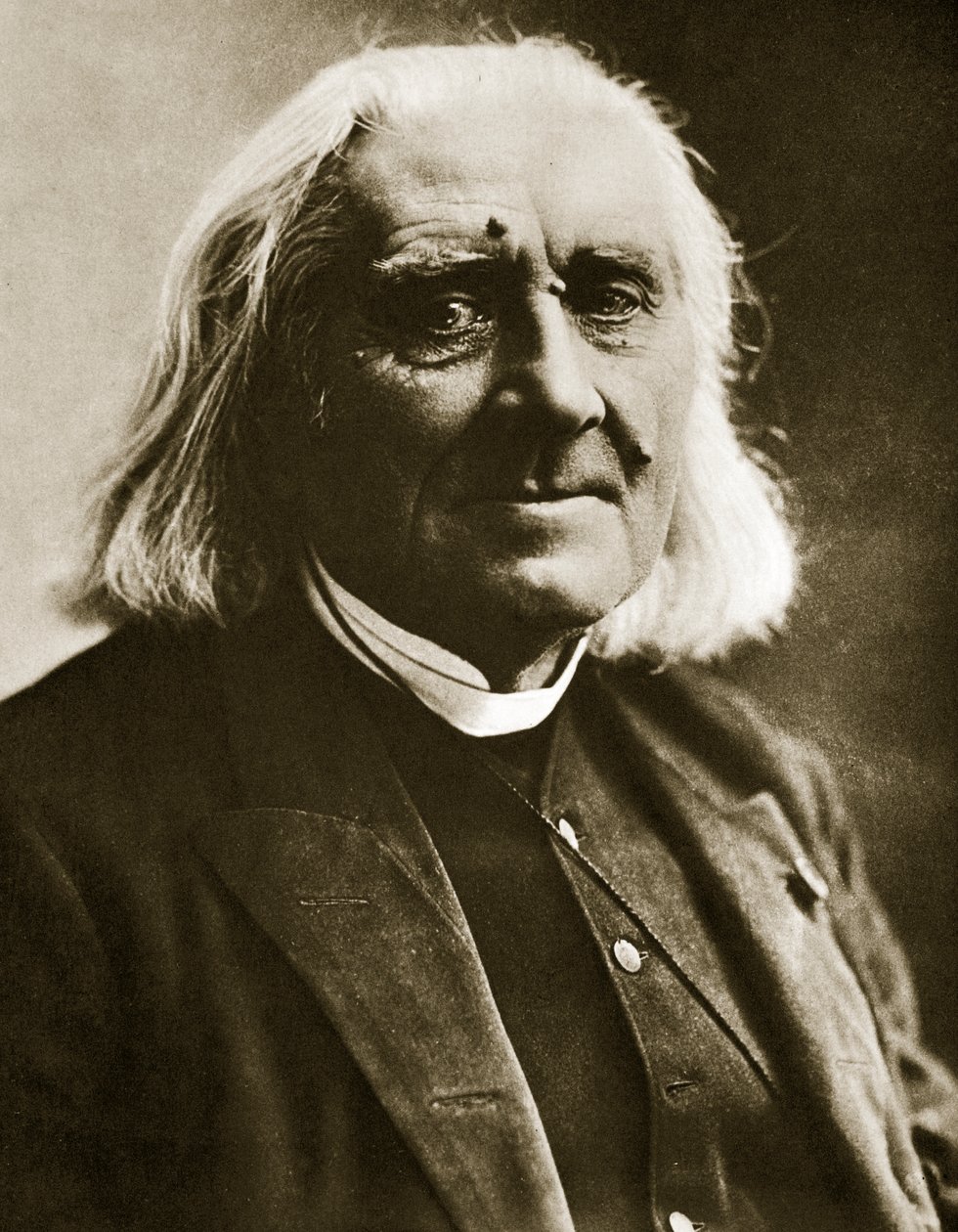 Franz Liszt (sepia foto) af Nadar