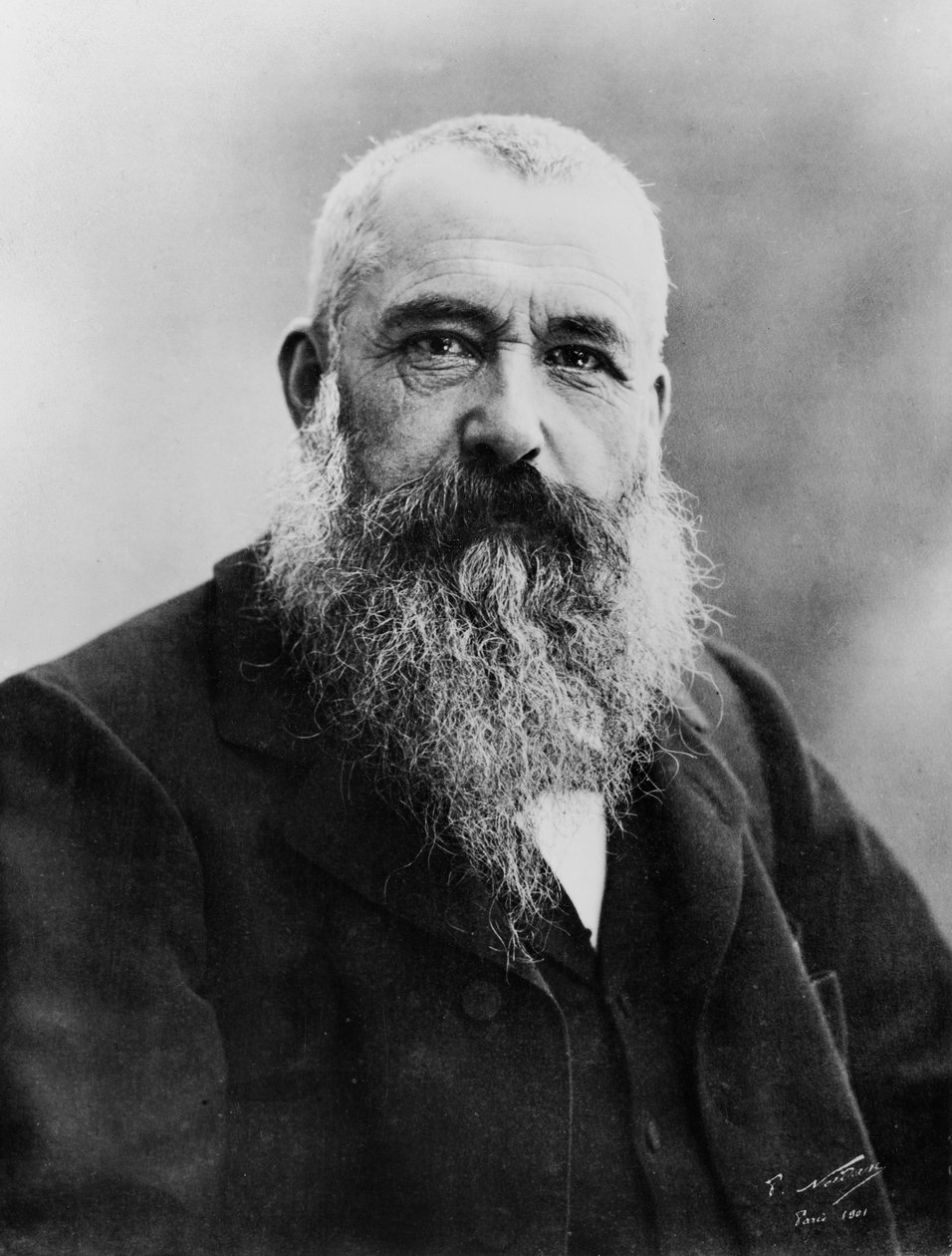 Portræt af Claude Monet, 1901 af Nadar