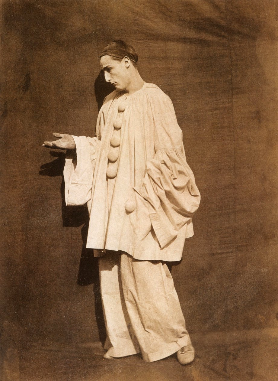 Mime Debureau: Pierrot imploring, foto af Gaspard Felix Tournachon aka Nadar og Adrien Tournachon aka Nadar the Young af Nadar