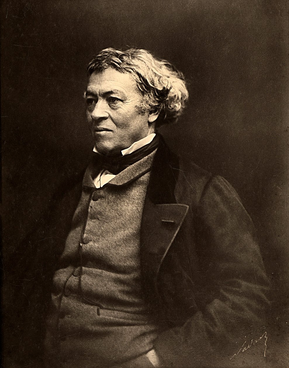 Portræt af den franske maler Jean Baptiste Camille Corot af Nadar