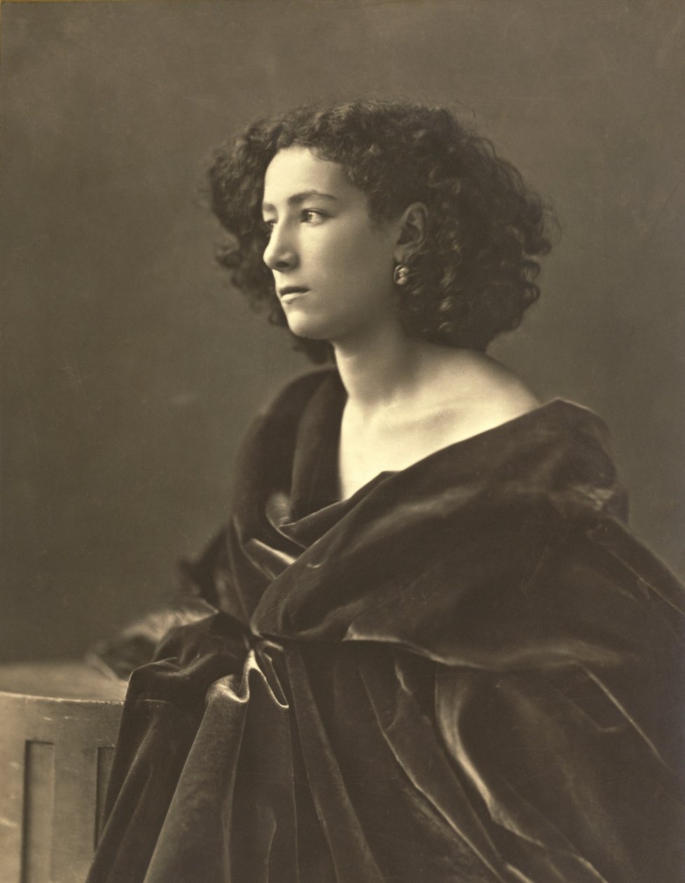 Sarah Bernhardt (1844-1924) fransk skuespillerinde, foto af Gaspard-Felix Tournachon aka Nadar af Nadar