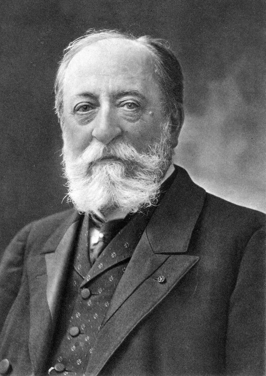 Camille Saint Saens (1835-1921) fransk komponist, Fra et fotografi af Nadar, pseudonym for Gaspard-Felix Tournachon (1820-1910). af Nadar