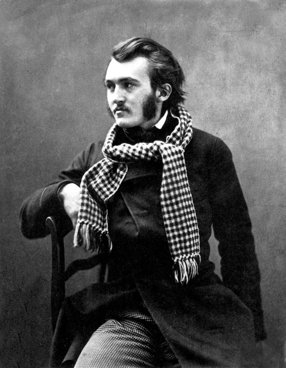 Fransk gravør Gustave Dore (1832-1883) fotograferet af Nadar af Nadar