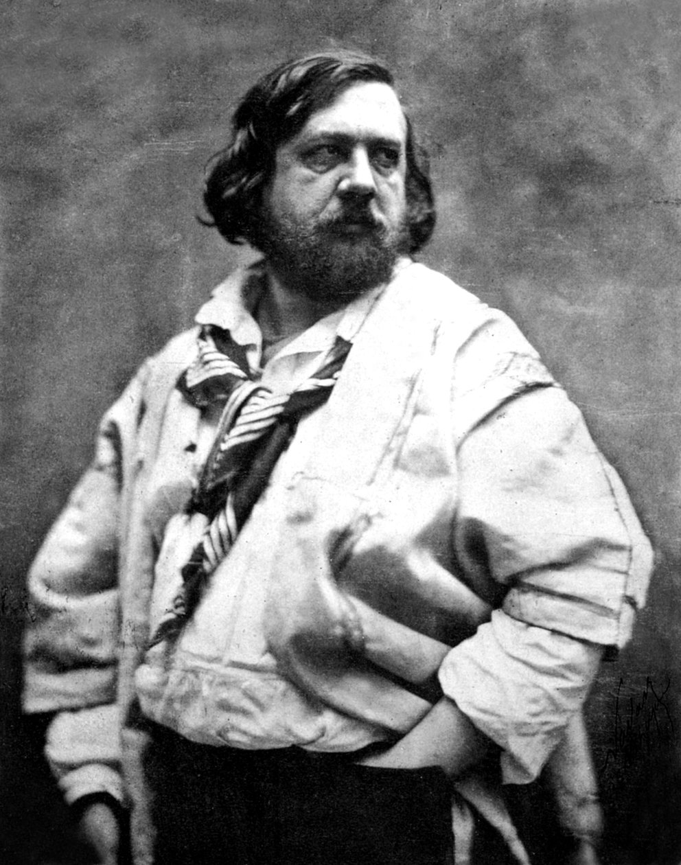 Fransk digter Theophile Gautier, fotograferet af Nadar, ca. 1854-1855 af Nadar