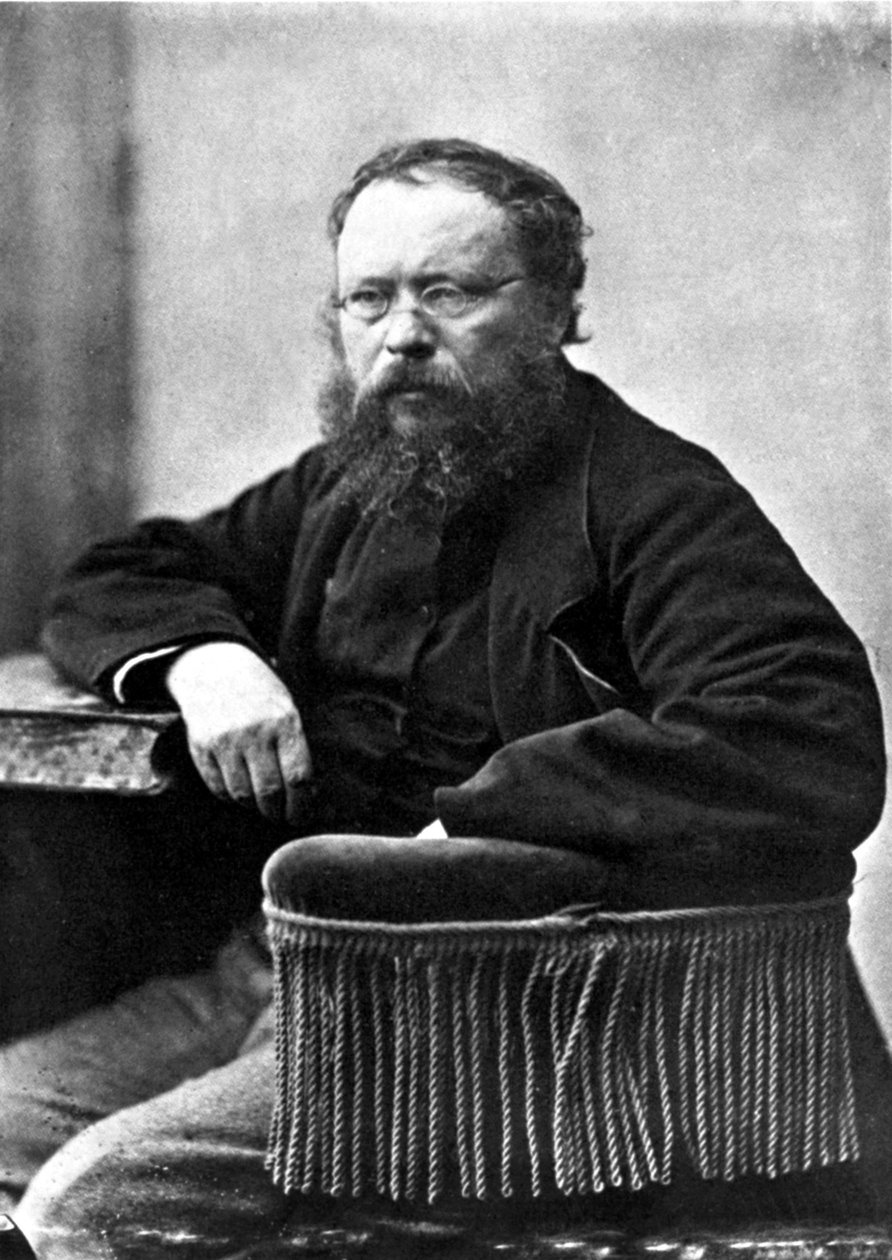 Pierre Joseph Proudhon (1809-1865) fagforening fransk socialist og politisk teoretiker, foto af Gaspard Felix Tournachon sagde Felix Nadar (1820-1910) i 1865 af Nadar