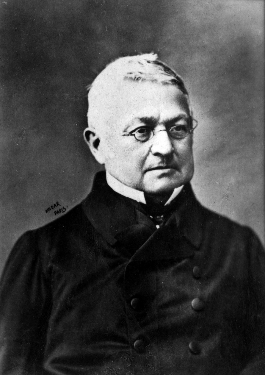 Portræt af Adolphe Thiers (1797-1877), præsident for Den Franske Republik, slutningen af den 19. (foto) af Nadar