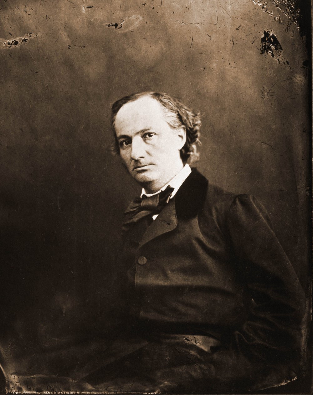 Portræt af Charles Baudelaire, forfatter 1821-1867 (foto) af Nadar