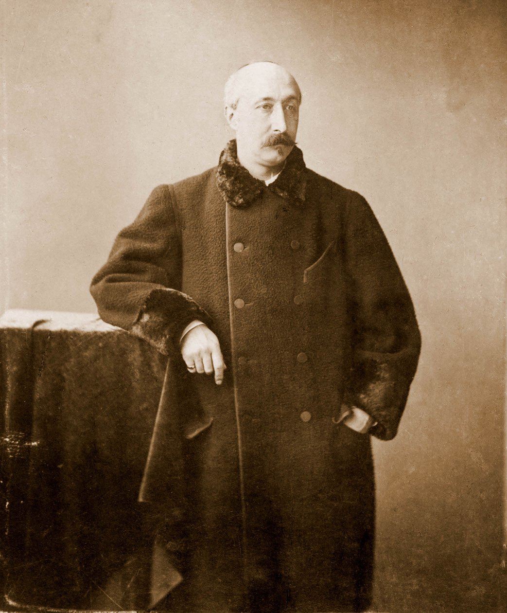 Portræt af Ernest Feydeau, digter, romanforfatter 1821-1873 (far til Georges Feydeau) (foto) af Nadar