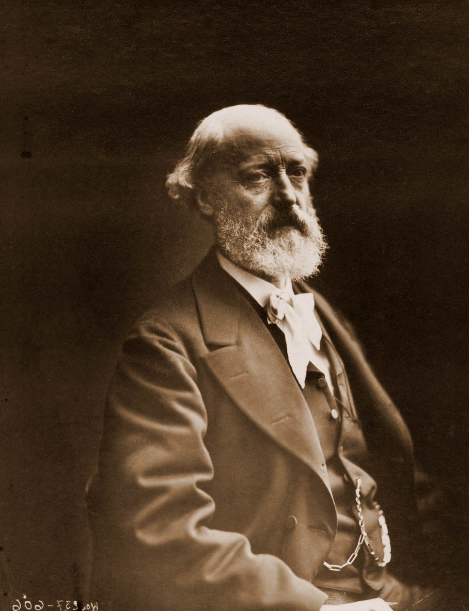 Portræt af Eugene Viollet-le-Duc (Viollet le Duc) (1814-1879), arkitekt og akvarel 1814-1879 (foto) af Nadar