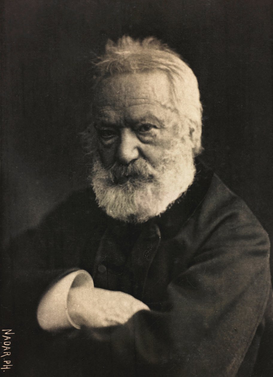 Portræt af den franske forfatter Victor Hugo af Nadar
