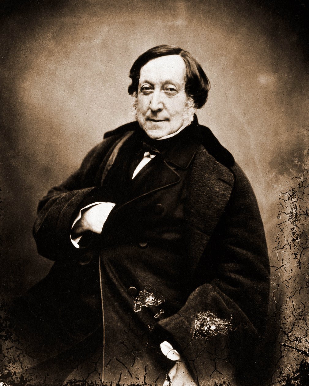 Portræt af Gioachino Rossini, komponist 1792-1868 (foto) af Nadar