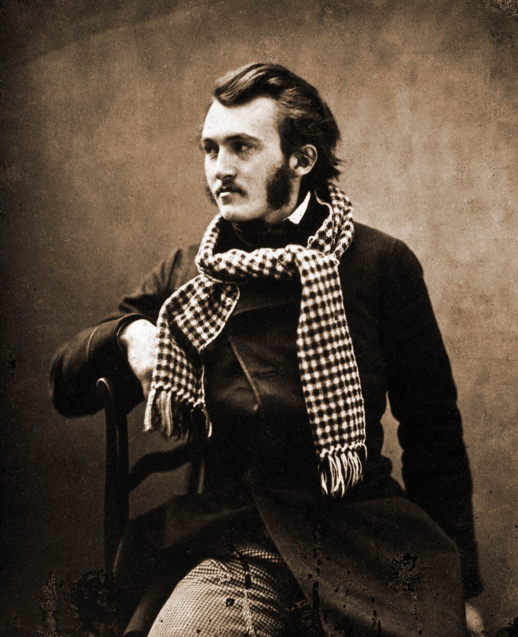 Portræt af Gustave Dore, tegner og gravør 1832-1883. Foto af Nadar (Felix Tournachon). af Nadar