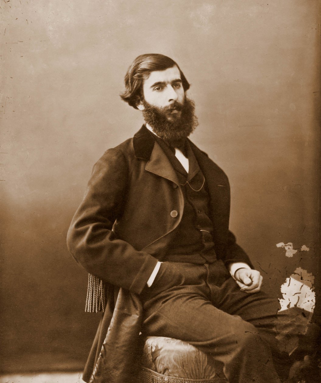 Portræt af Ludovic Havely, Libretist 1834-1908. Han skrev for Offenbach (foto) af Nadar