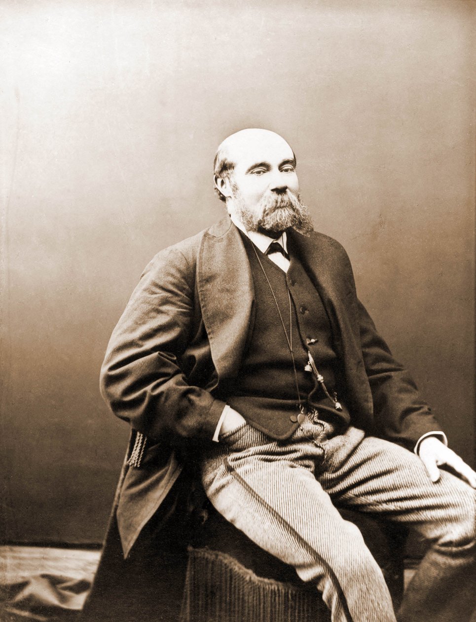 Portræt af Paul Feval, filetonist fra Gaboriau og Ponson du Terrails periode 1817-1887 (foto) af Nadar