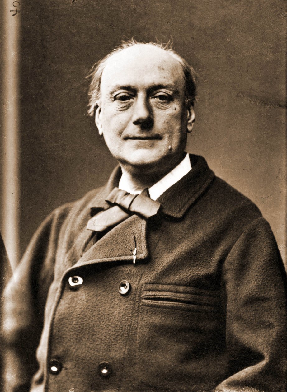 Portræt af Theodore de Banville, digter 1823-1891 (foto) af Nadar