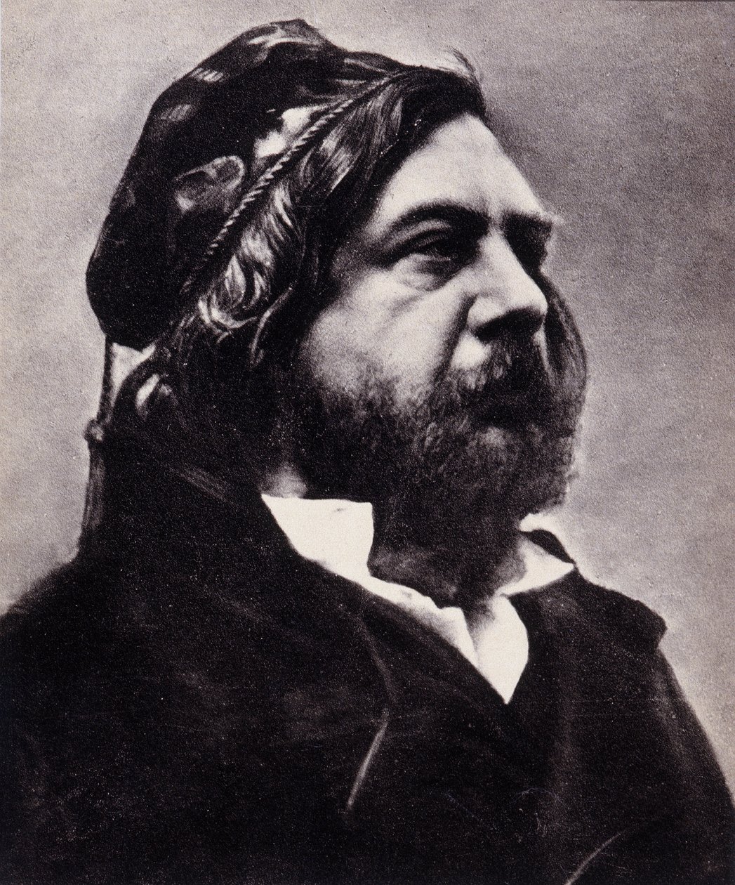 Portræt af Theophile Gautier (1811-1872), fransk digter og forfatter (Galetino-bromidtryk) af Nadar