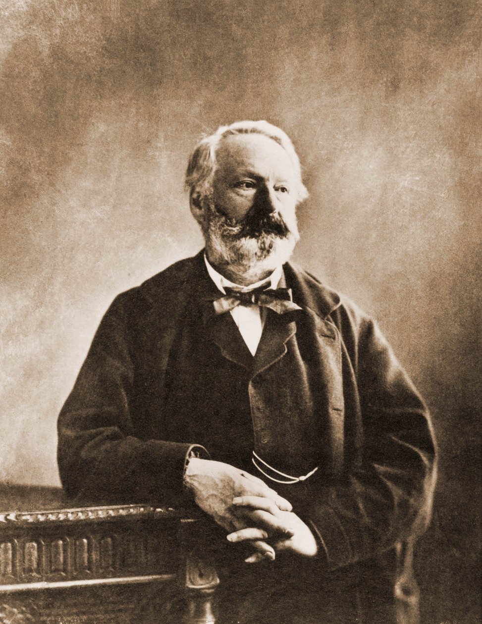 Portræt af Victor Hugo, digter og forfatter 1802-1855 (foto) af Nadar