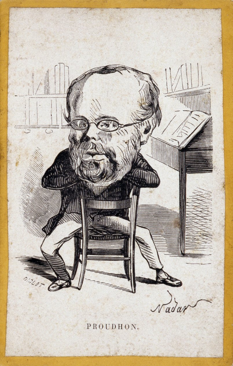 Portraits-charge (portraits charge) af Pierre-Joseph Proudhon (Pierre Joseph Proudhon af Nadar